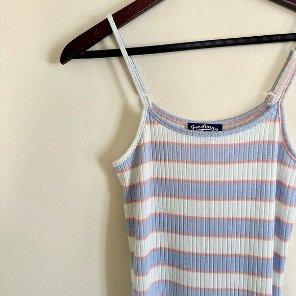 Freshman striped ribbed midi slip dress - Picture 3 of 4